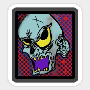 Punx Skull Sticker